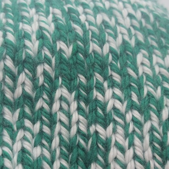 OZ Chunky Hand-Knit Hat cat Adult unisex Beanie hats green white pink Soft cozy - Picture 6 of 6